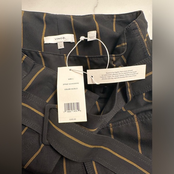 Vince Women’s Belted Striped Utility Skirt NWT - Picture 8 of 8